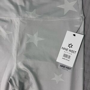 Nine West Gray Star Leggings